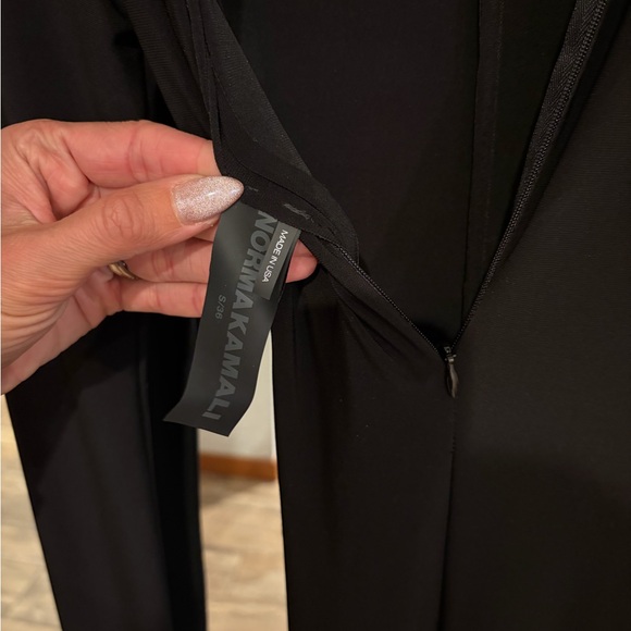 Norma Kamali Black Flare Jumpsuit - Picture 5 of 5